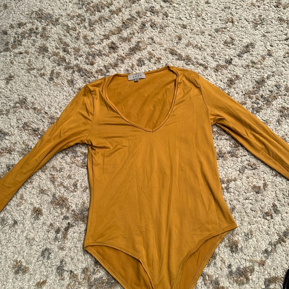 Mustard bodysuit